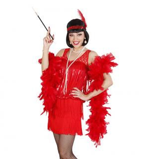 Robe Charleston rouge années 20 taille S