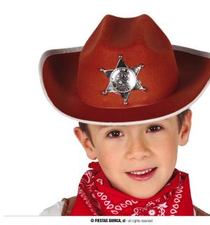 chapeau cow-boy marron pour enfant