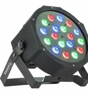 Projecteur à LED RGB 18 LED DMX