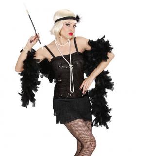 Robe Charleston noire à paillettes taille M