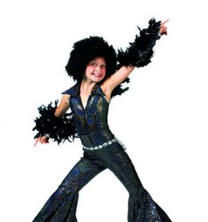 Combi disco noire 4/5 ans