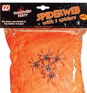 Toile araignée orange 100 grammes