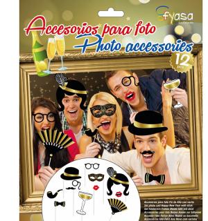 Accessoires photofun photo booth 12 pièces