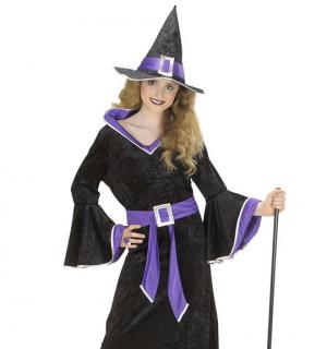 Sorcière noire et violette 5/7 ans