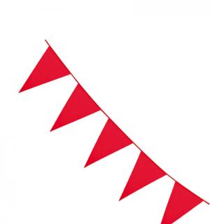 Guirlande fanions 10m rouge