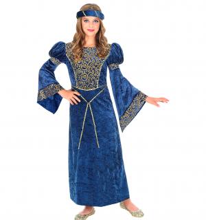 Lady Renaissance bleue et or taille 11/13 ans