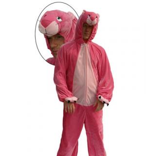 Panthere rose à capuche taille XL