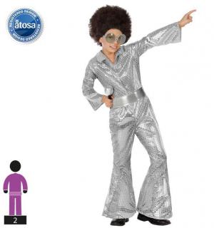 Combinaison disco argent taille 10/12 ans