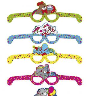 Sachet 6 lunettes animaux