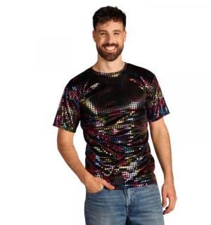 Tee-shirt disco multicolore homme taille L