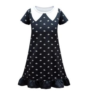 Robe écolière du mercredi imprimée 8/10 ans