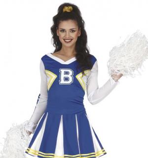 Cheerleader pompom girl bleue taille L