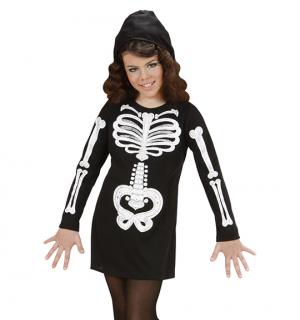  Robe squelette avec capuche 11/13 ans