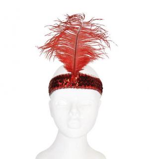 Bandeau charleston rouge
