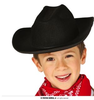 Chapeau cow-boy noir enfant