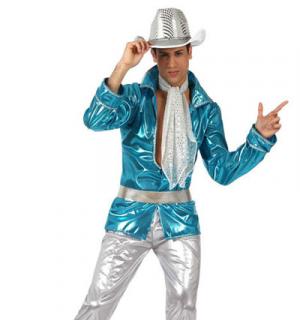 Disco homme bleu taille S