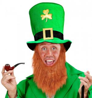 Chapeau Haut de forme St Patrick avec barbe