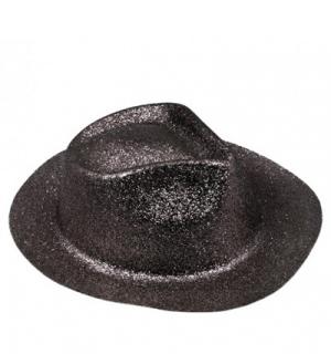 Borsalino paillettes couleur noir