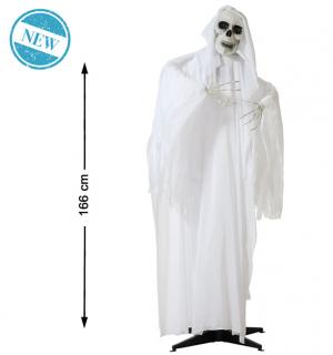 Squelette fantôme sur pied 166cm animé
