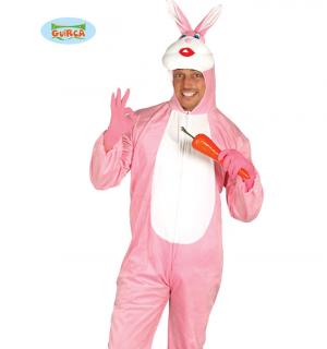 Lapin rose adulte taille M/L