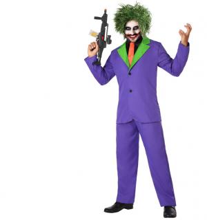 Joker bouffon assassin violet taille XL