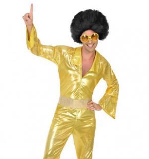 Combinaison disco homme or taille XL