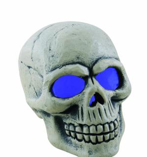 Crâne tête de mort lumineux 24cm