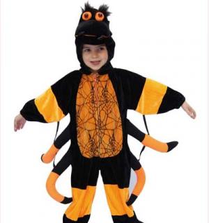 Araignee orange et noire 8/10 ans