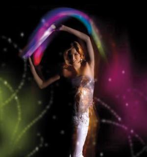 Baton lumineux LED mousse multicolore 40cm 3 effets