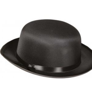 Chapeau melon satiné noir