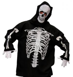 Squelette avec cagoule taille XL