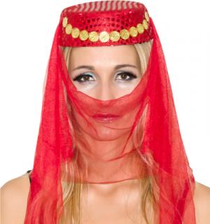Coiffe orientale rouge