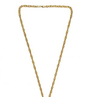 Collier dollar en métal or