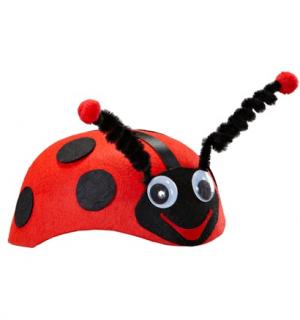 Coiffe de coccinelle feutrine