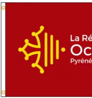 Pavillon Région Occitanie 90x150cm