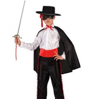 Zorro chemise blanche taille 7/9 ans