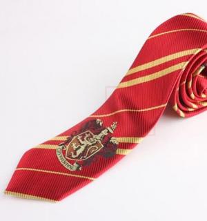 Cravate à nouer Harry sorcier avec écusson