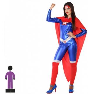 Super héroïne América combinaison taille S