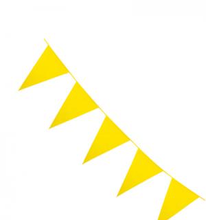 Guirlande fanions 10m jaune