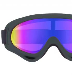 Lunettes de ski noires avec mousse de protection