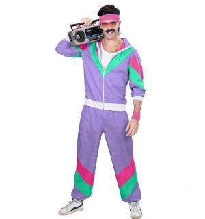 Jogging années 80 fluo violet taille S