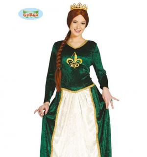 Robe médiévale verte velours taille L/XL