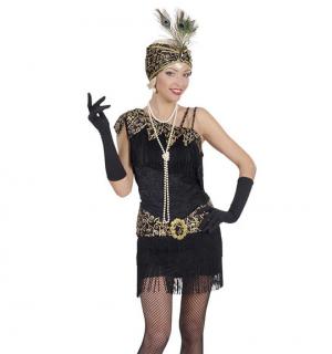 Robe Charleston noire/or taille XL