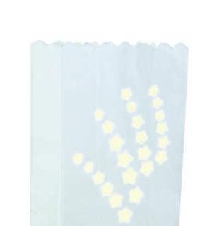 6 lanternes de jardin en papier ignifugé