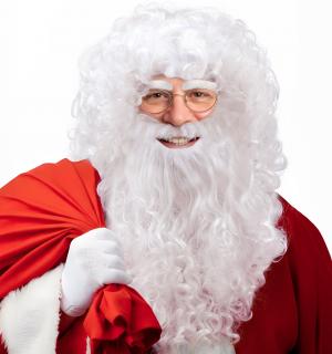 Perruque avec barbe et moustaches père noël