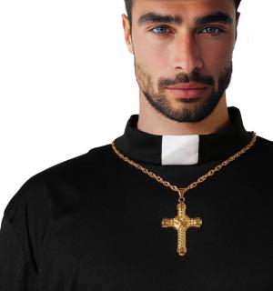 Collier croix or