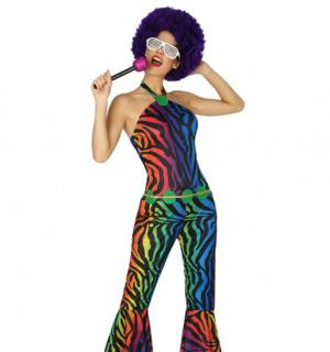 Combinaison disco arc en ciel taille M/L