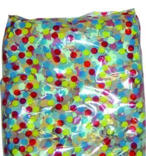 1 carton de 100 pochettes de 100 grammes confettis multicolores 100g