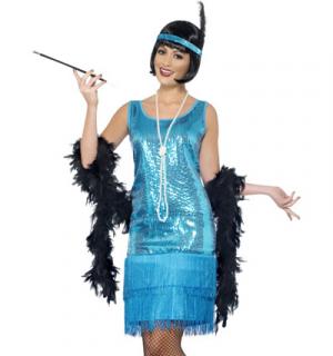 Robe Charleston bleue Flirty taille S/M