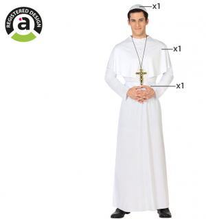 Pape Catholique blanc taille XL